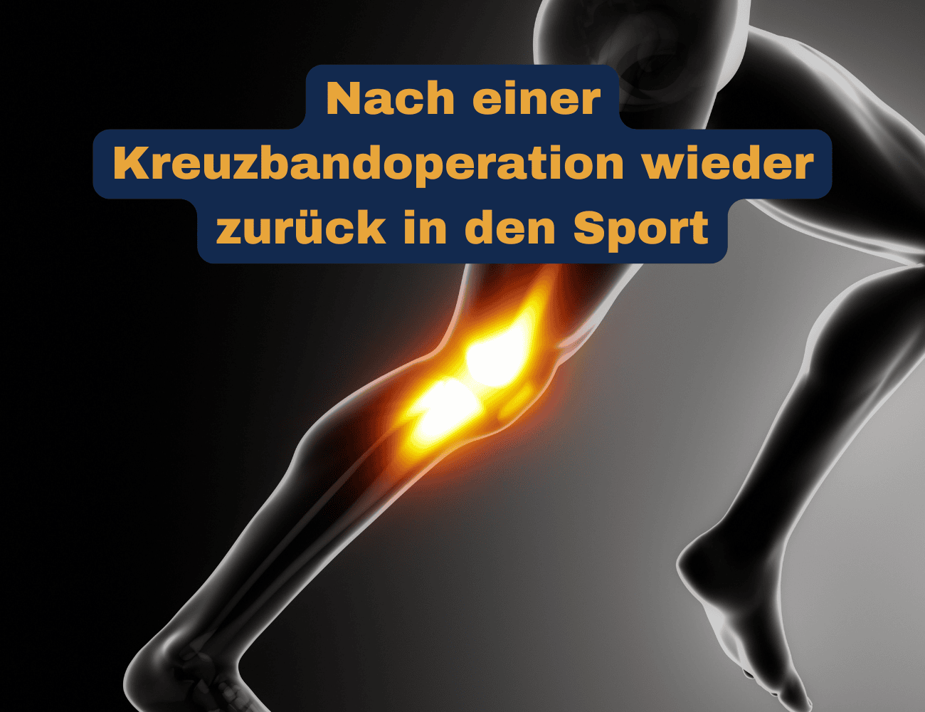 Nach einer Kreuzbandoperation wieder zurück in den Sport